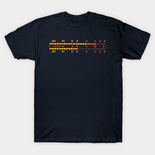 vu meter T-Shirt by retroracing